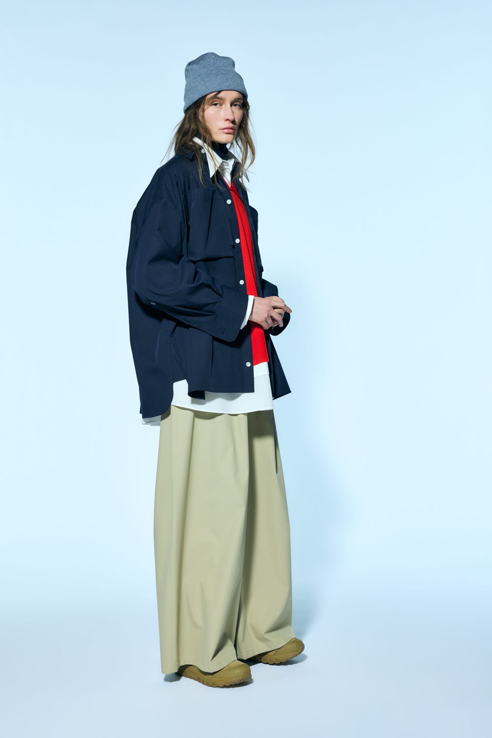 wide tuck pants｜S｜Sand｜trousers｜någonstans official