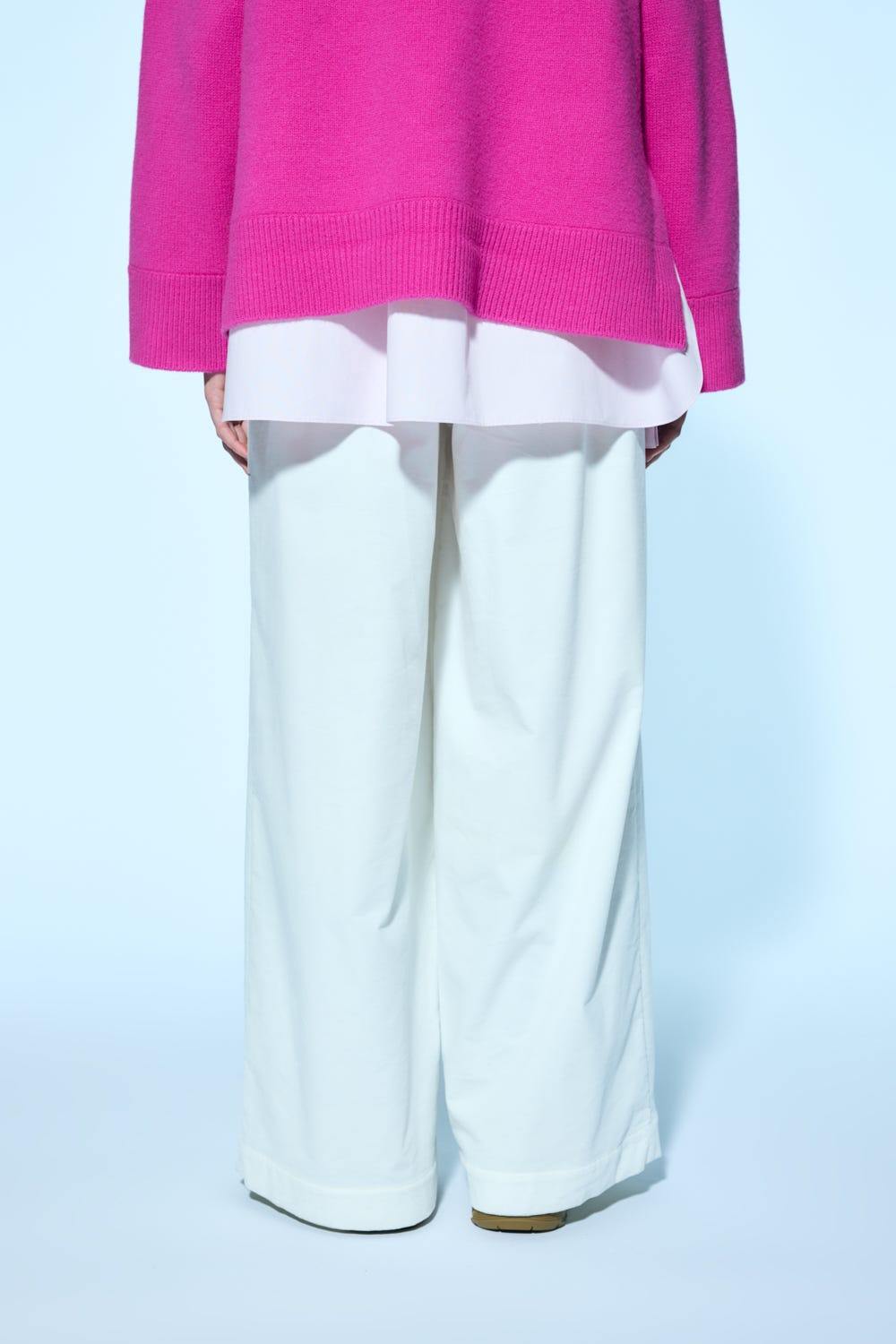 relax wide pants Salt M