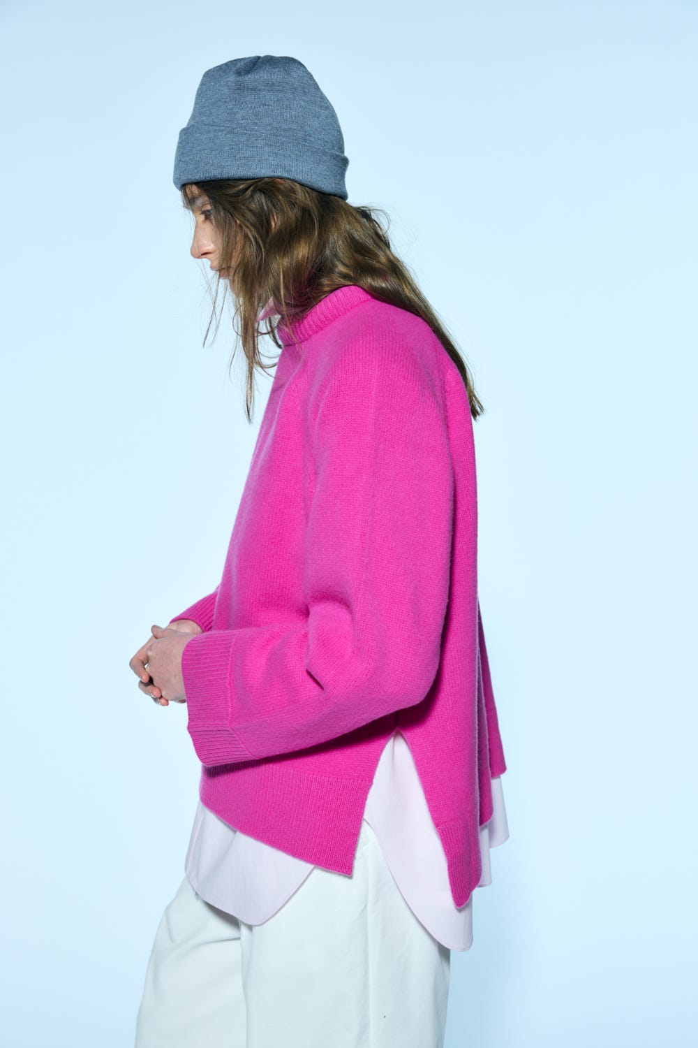 padding neck pullover Flamingo M