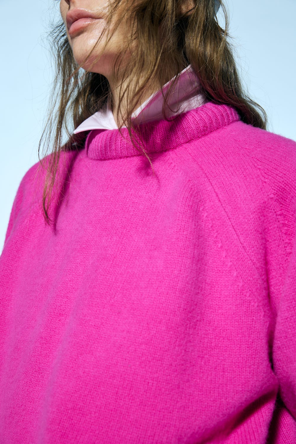 padding neck pullover Flamingo M