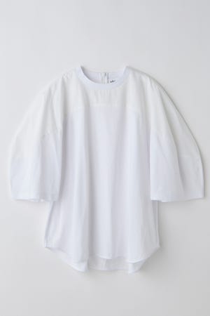 nagonstans ナゴンスタンス tuck balloon t-shirt tuck ballon t-shirt｜M｜Salt｜cut and sewn｜någonstans