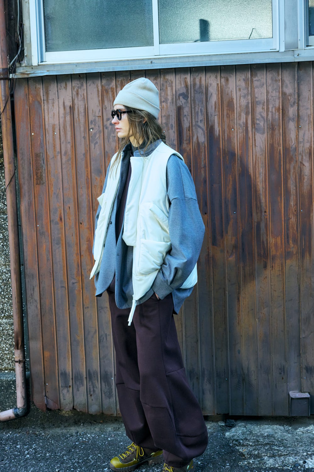 pocket vest Mushroom M