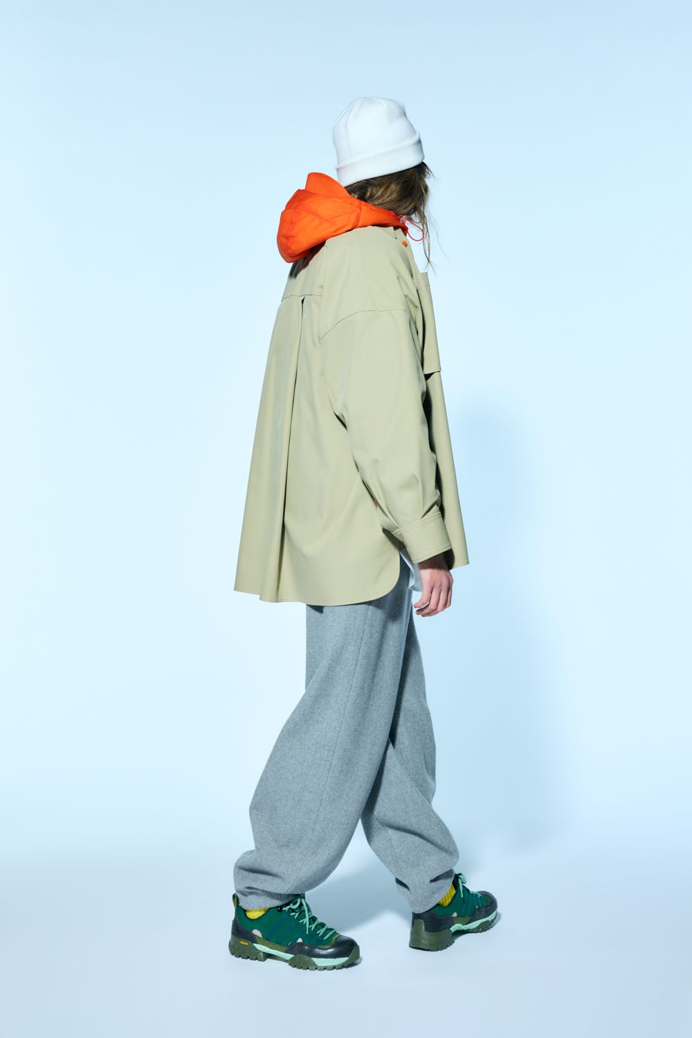 puff parker Orange M