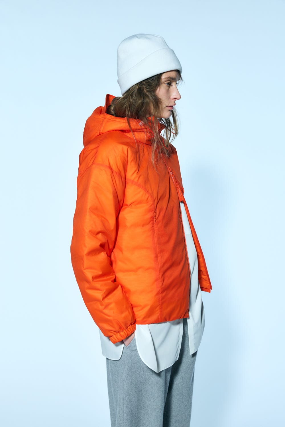 puff parker Orange M