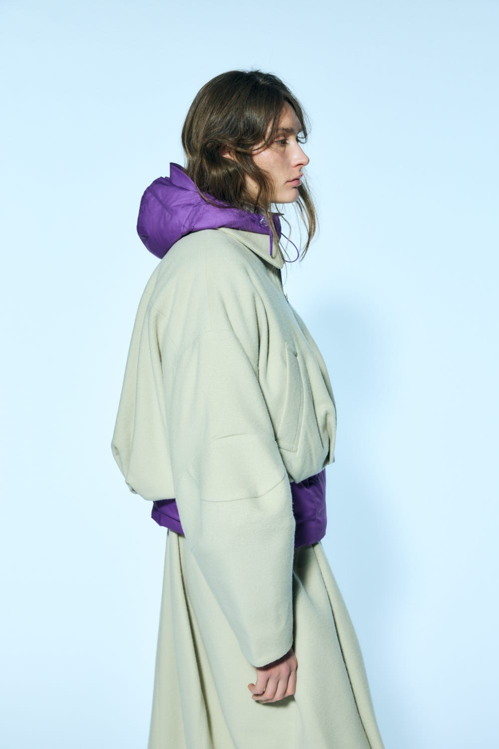 ナゴンスタンス　ブルゾンワンピース nagonstans（ナゴンスタンス）の「バックウォームPinchedドレス