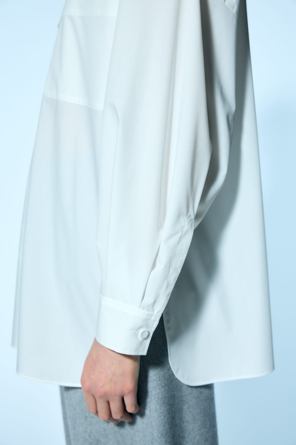 double-pocketｓ shirt Salt M