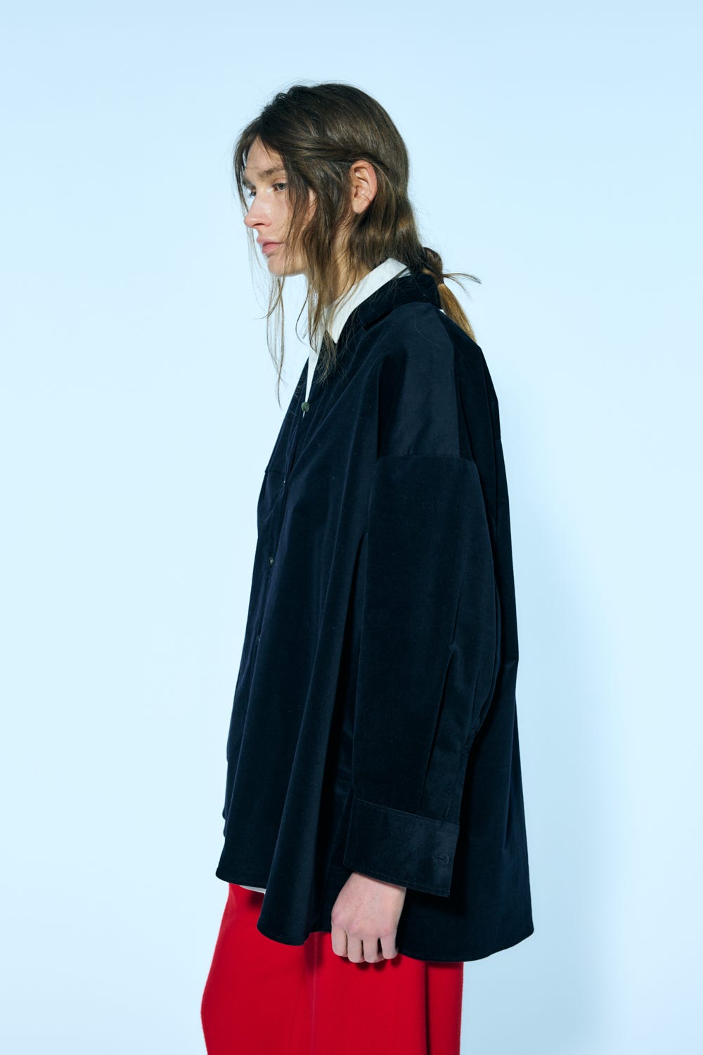 unbalance shirt Black M