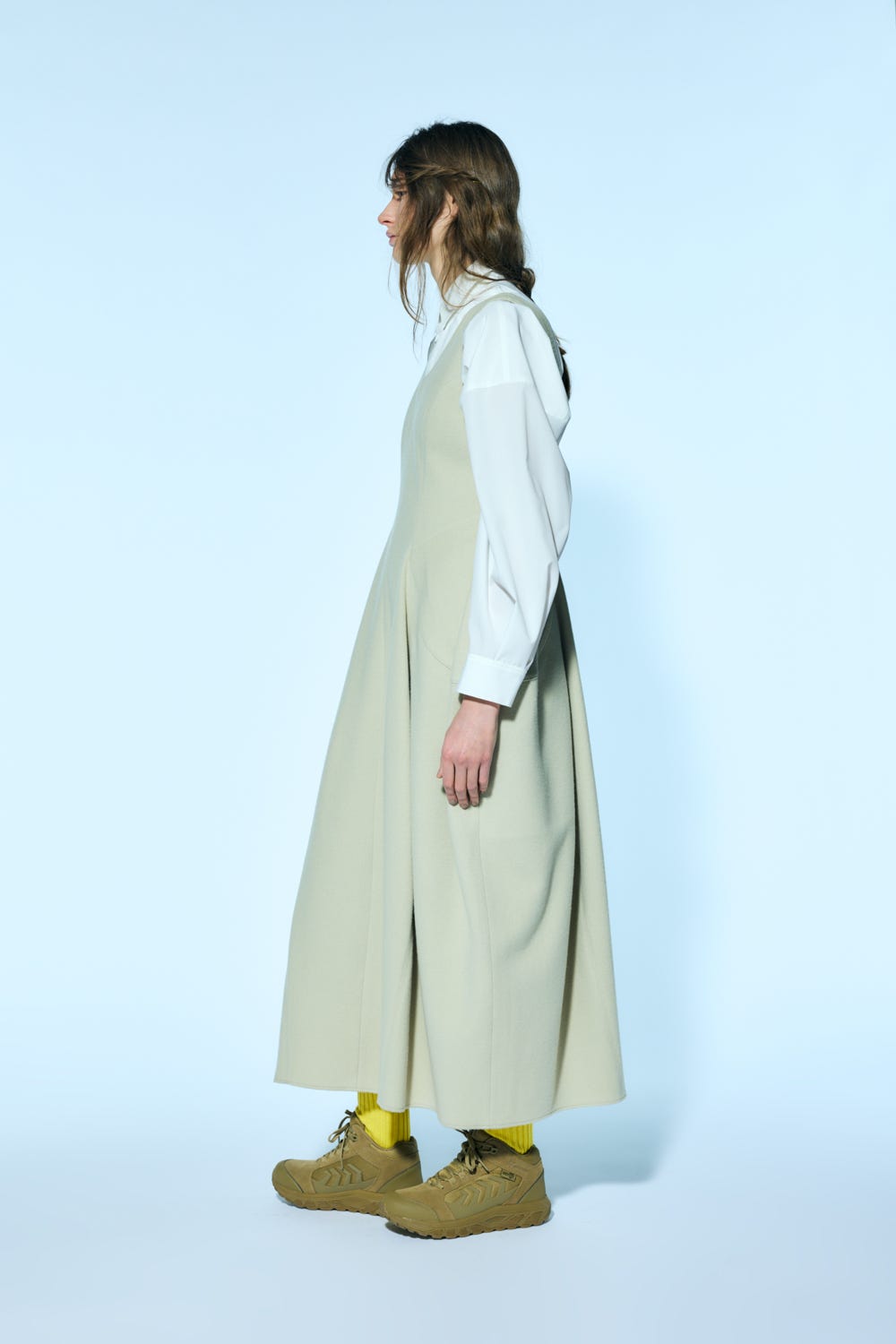 loose-peplum jumper-skirt Sand M