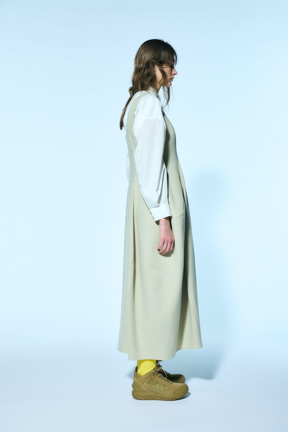 loose-peplum jumper-skirt Sand M