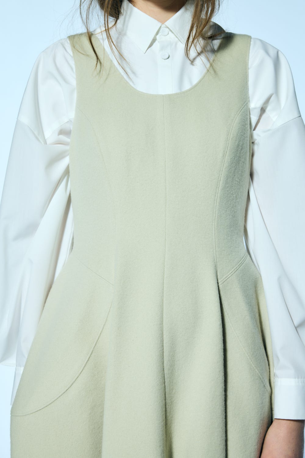 loose-peplum jumper-skirt Sand M