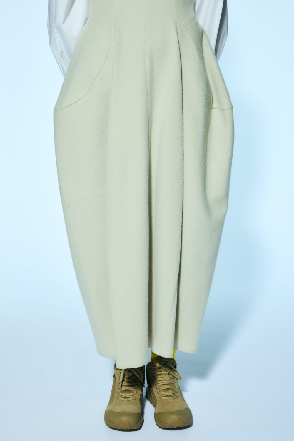 loose-peplum jumper-skirt Sand M