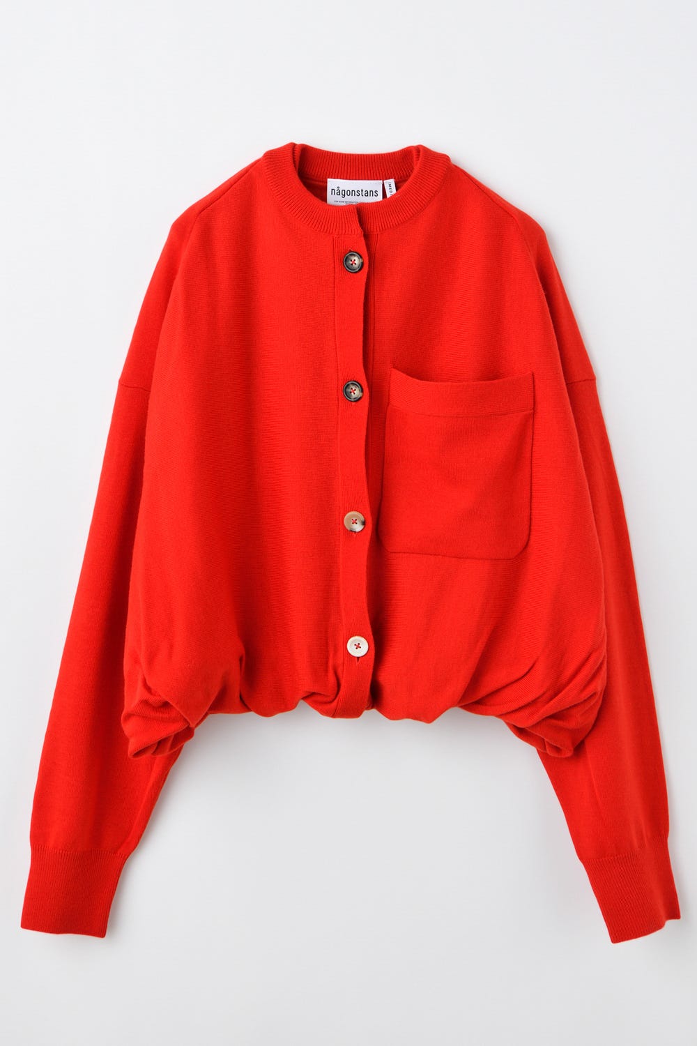 double-front cardigan｜M｜Black｜knit wear｜någonstans official