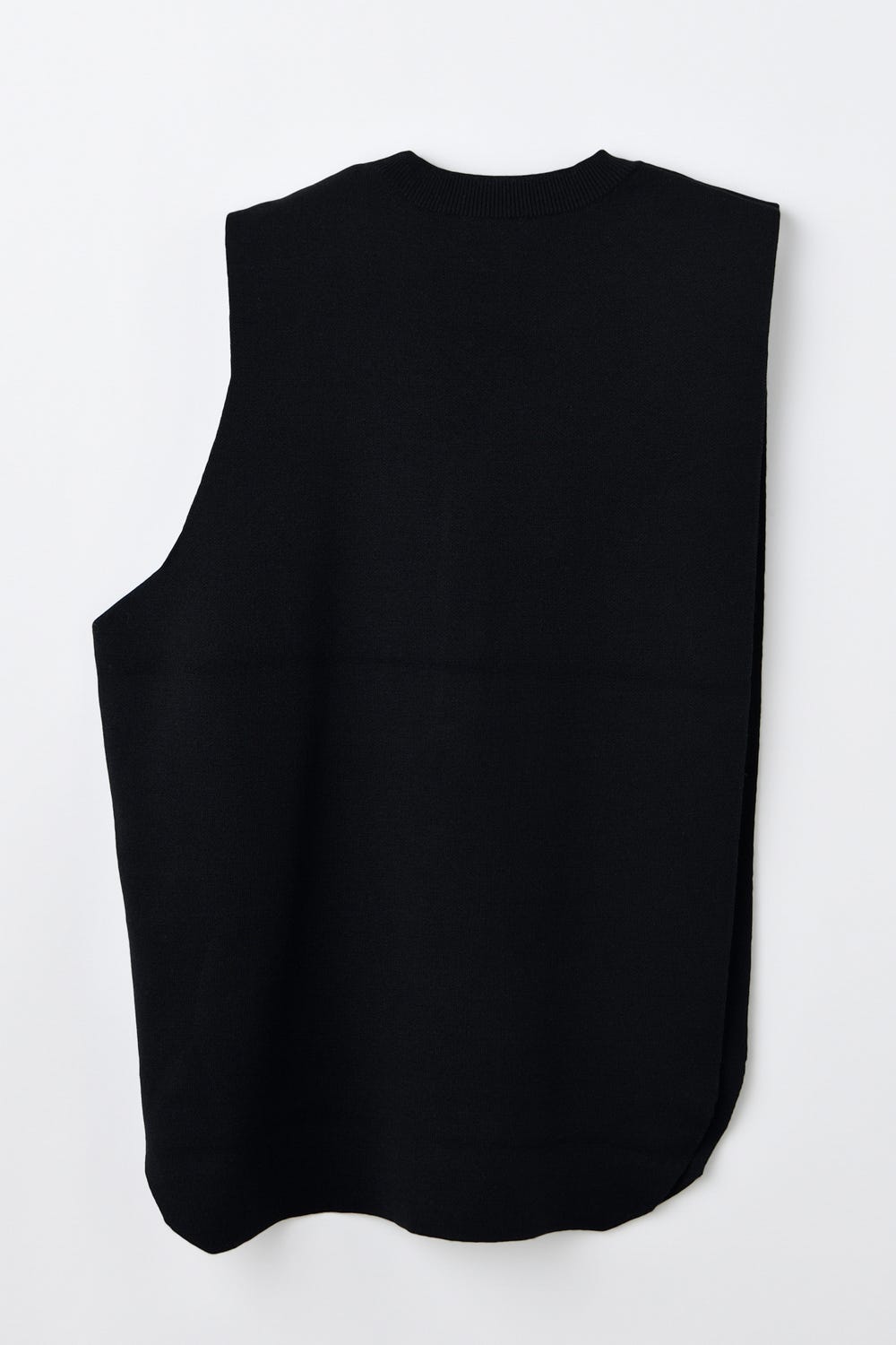 【オンライン完売】nagonstans ナゴンスタンス ポケット ベスト 黒 pocket vest｜M｜Black｜knit wear｜någonstans official online store