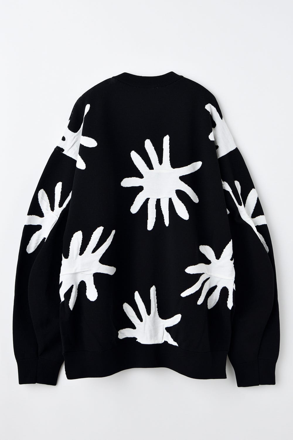 motif knit pullover｜M｜Black｜knit wear｜någonstans official