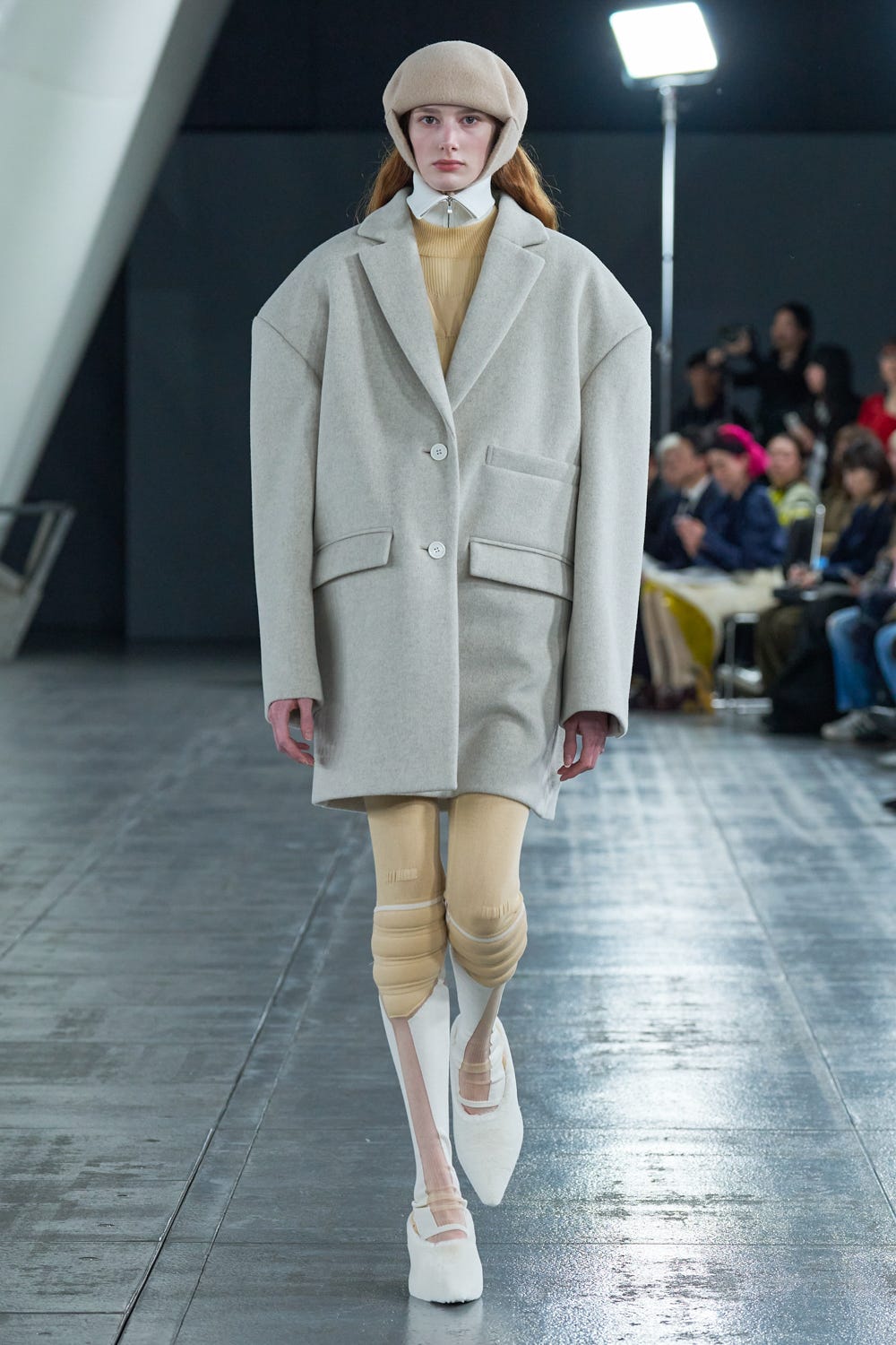 wide shoulder tailorcoat Oatmeal S