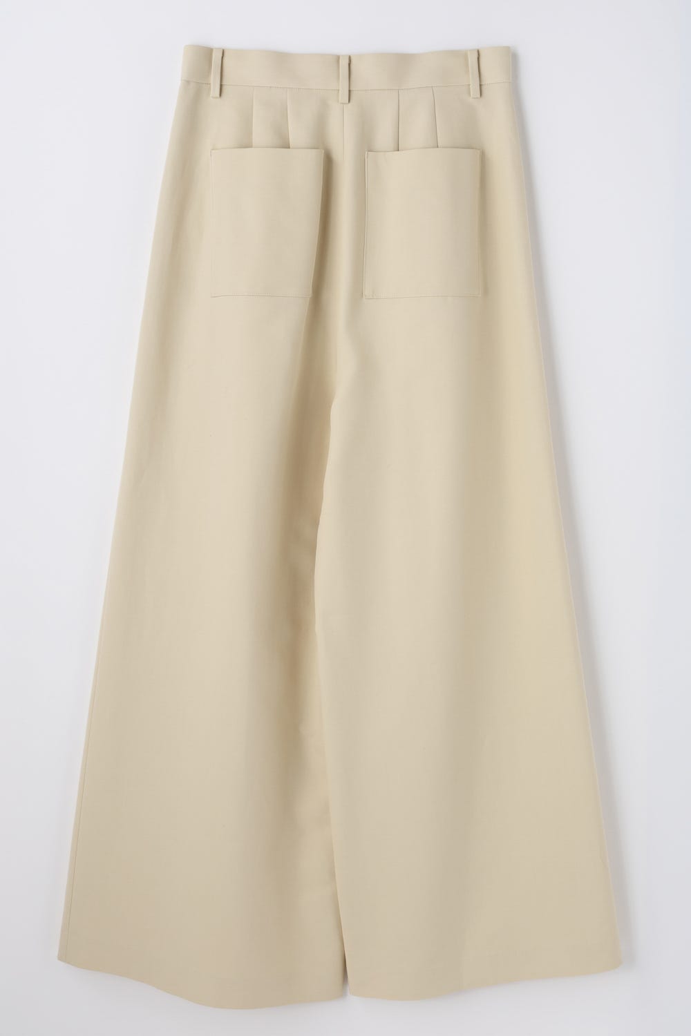 low-rise wide trousers Oatmeal S