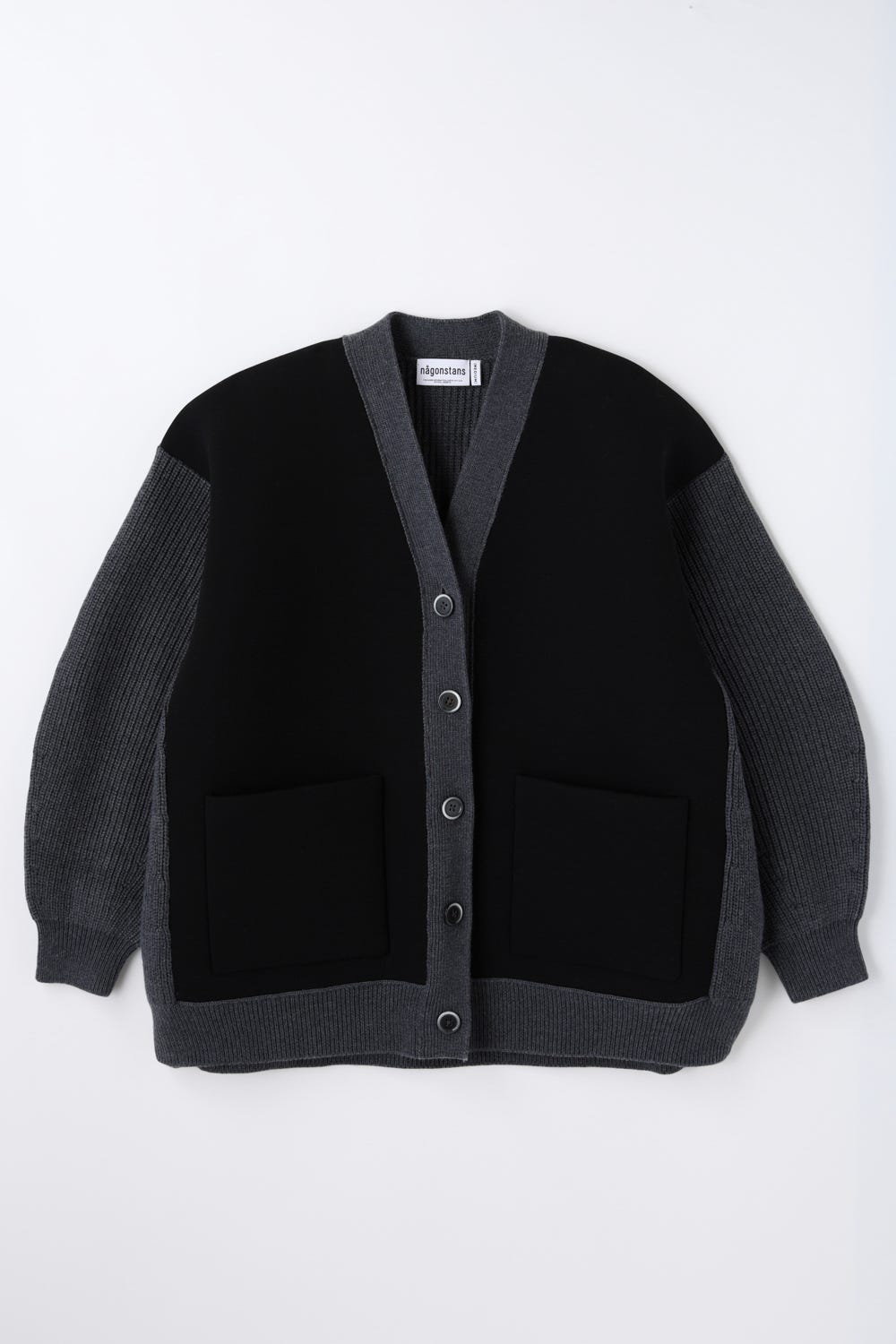 bonding×knit cardigan Stone M