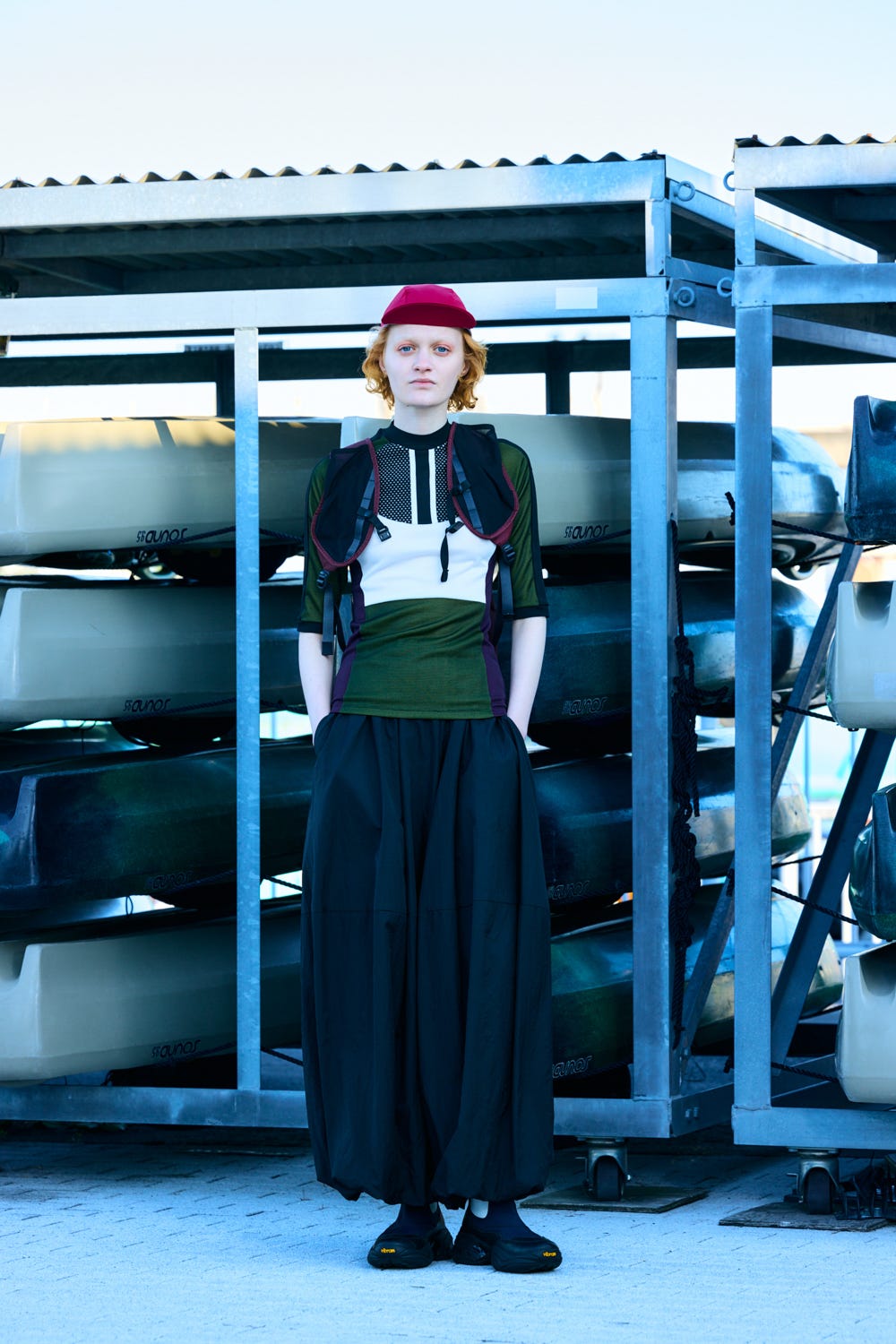 canoe half-sleeves tops Black M
