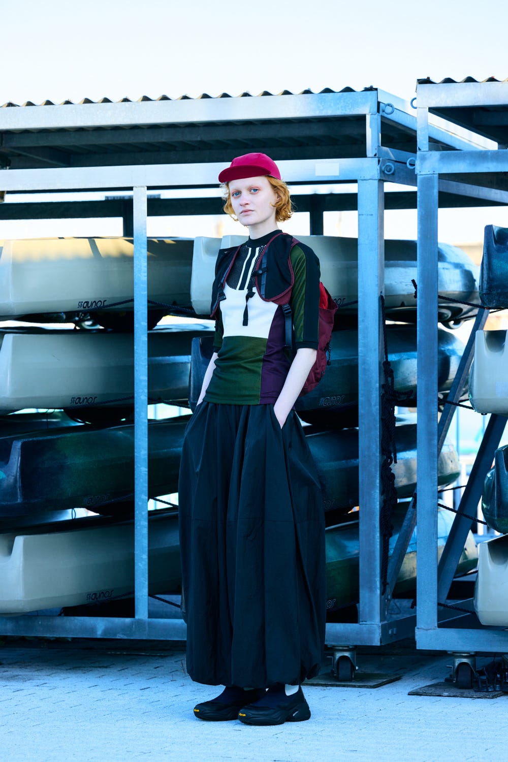 canoe half-sleeves tops Black M