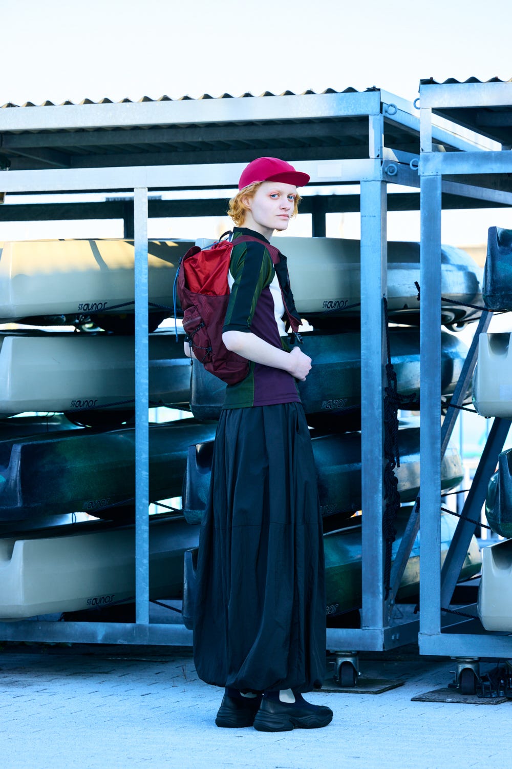 canoe half-sleeves tops Black M