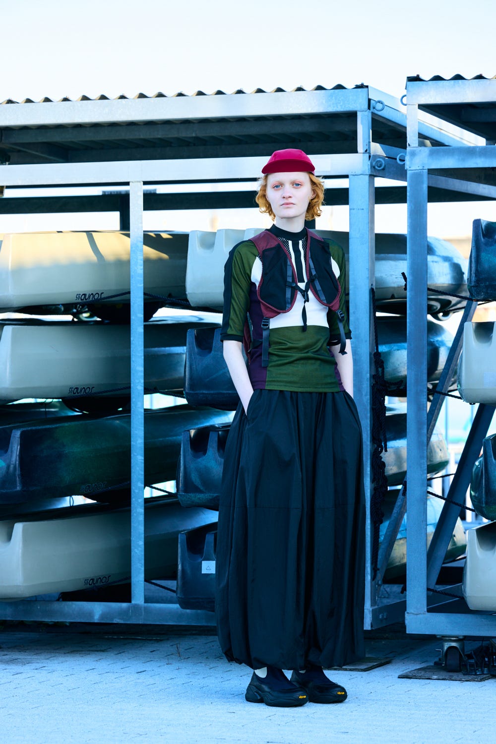 canoe half-sleeves tops Black M