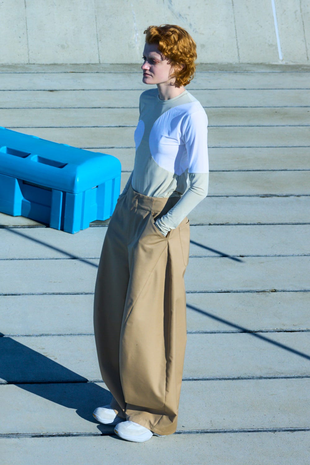 water vein long-sleeves t-shirt Sand M