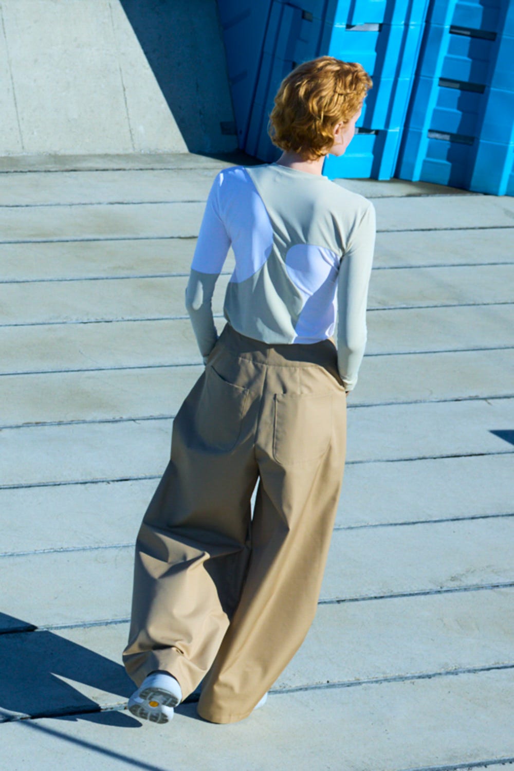 water vein long-sleeves t-shirt Sand M