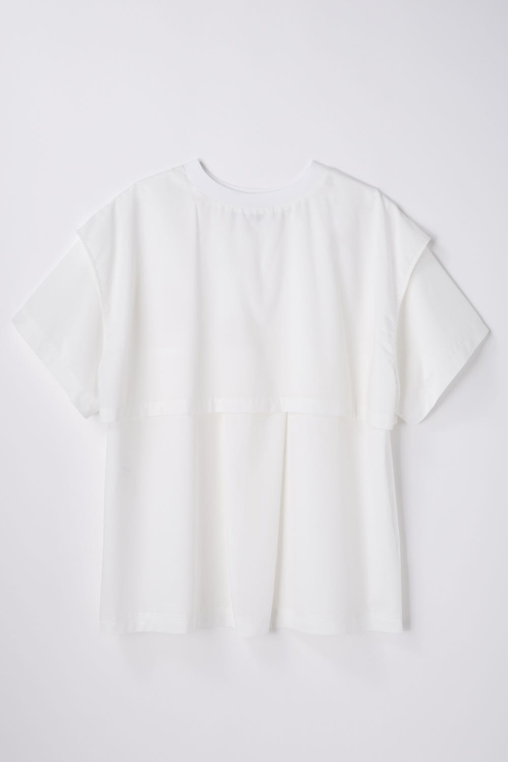 breath layered t-shirt Salt M