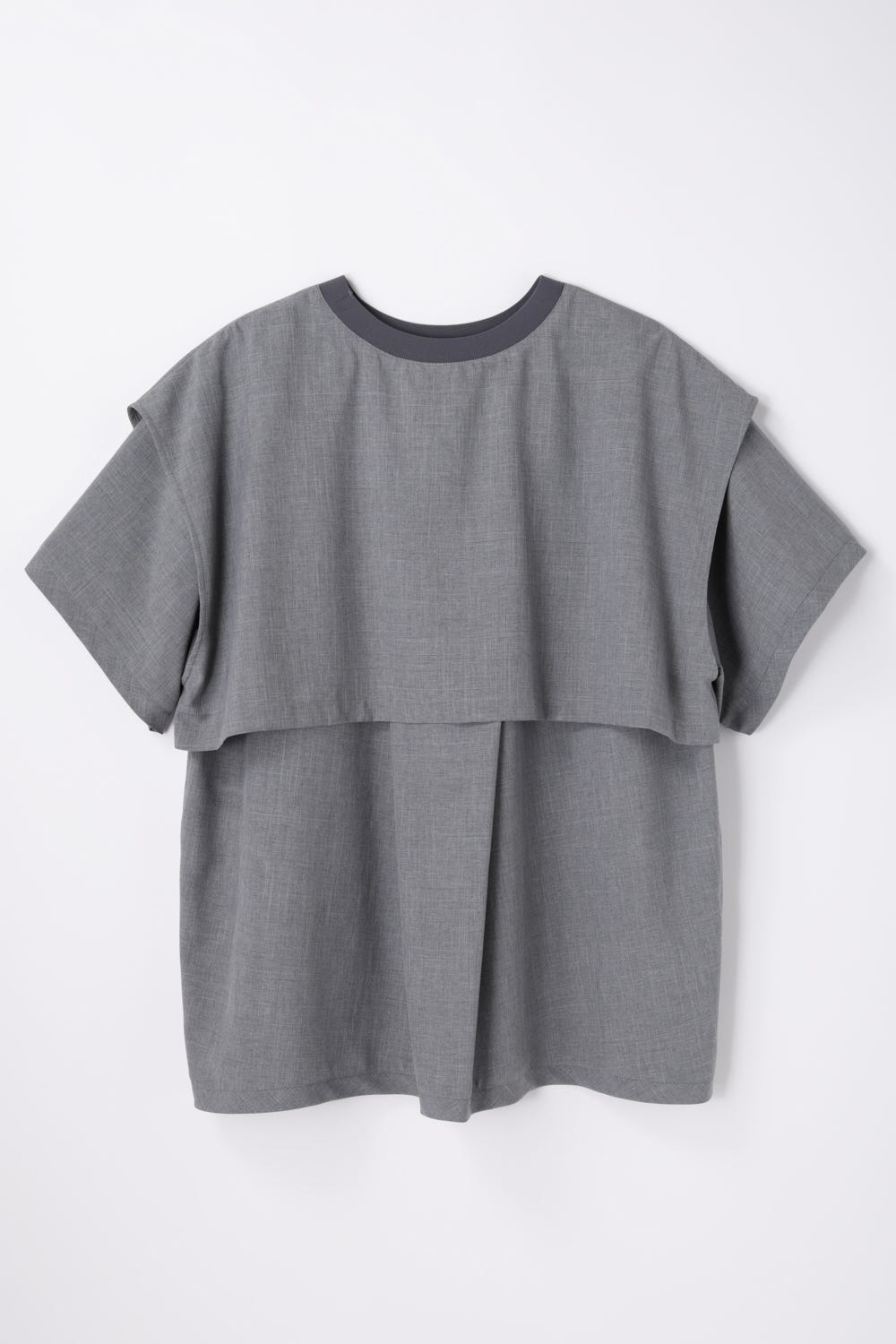 breath layered t-shirt Wolf M