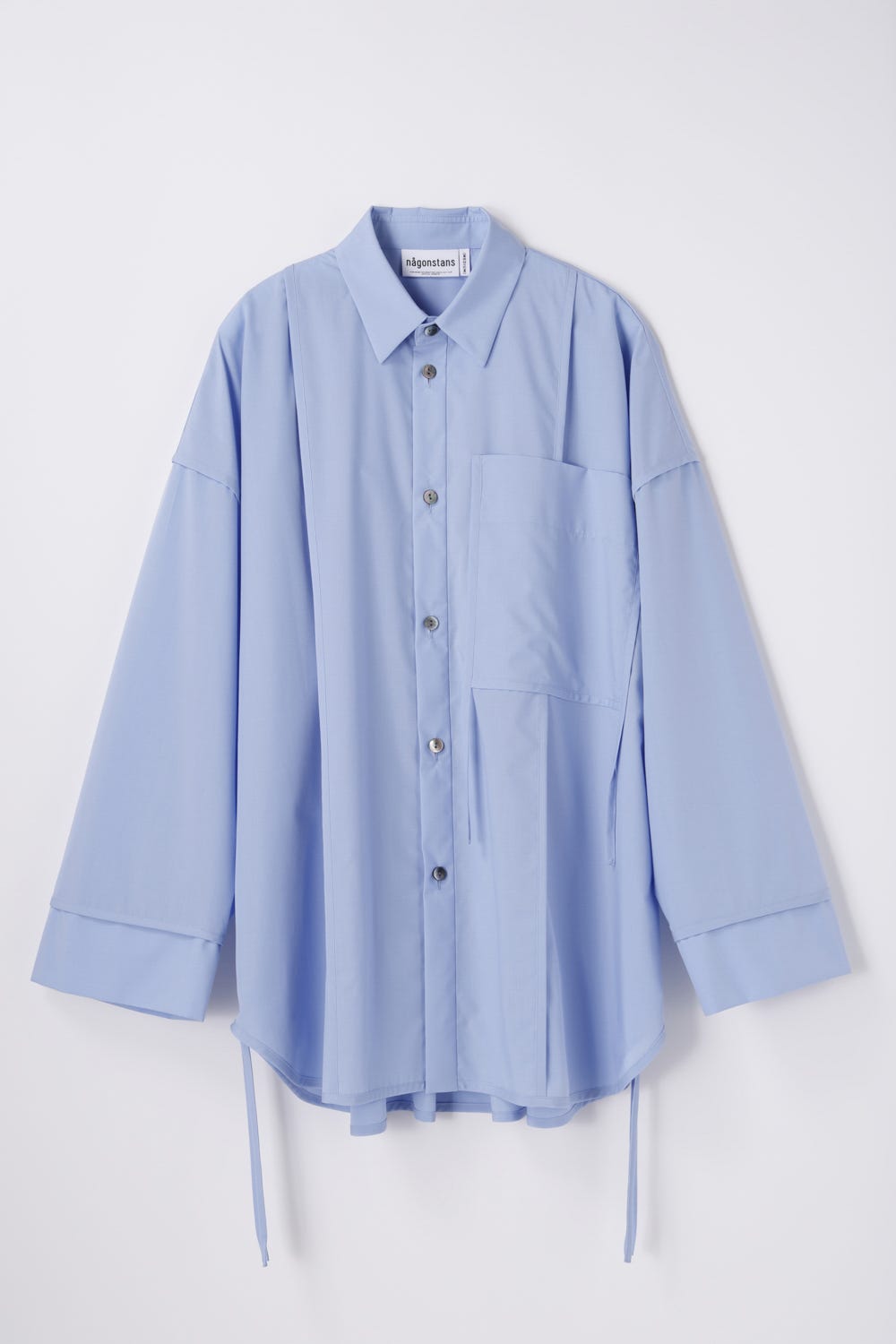 piping wide shirt Water M