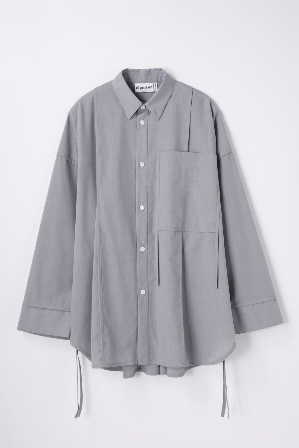piping wide shirt Wolf M