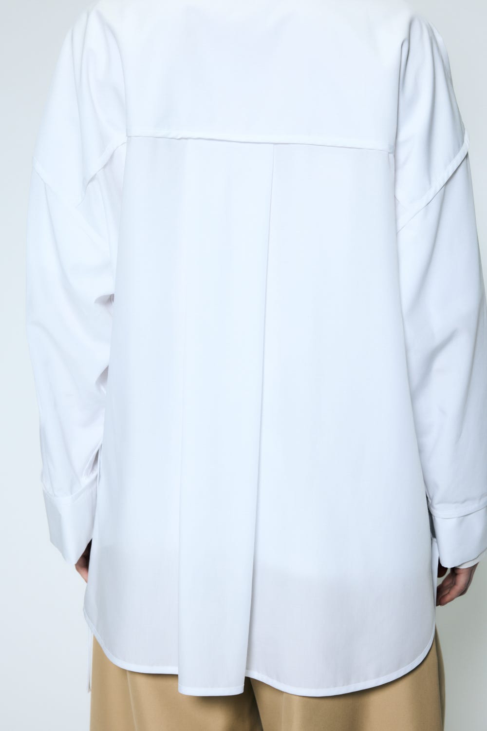 piping wide shirt Salt M