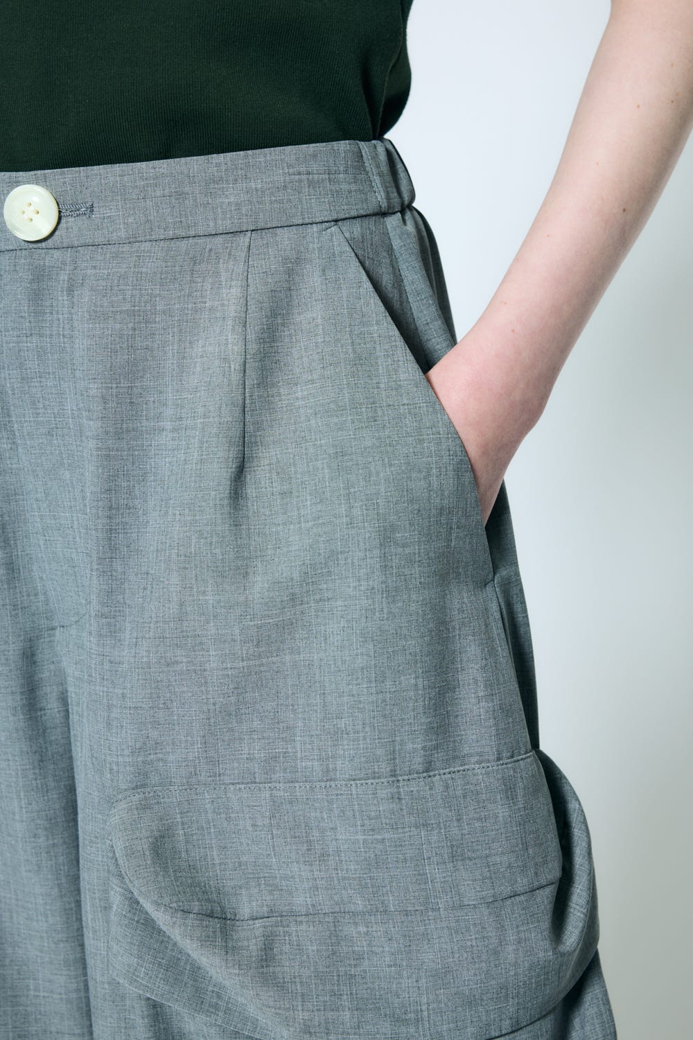 pebble pocket wide pants Wolf S