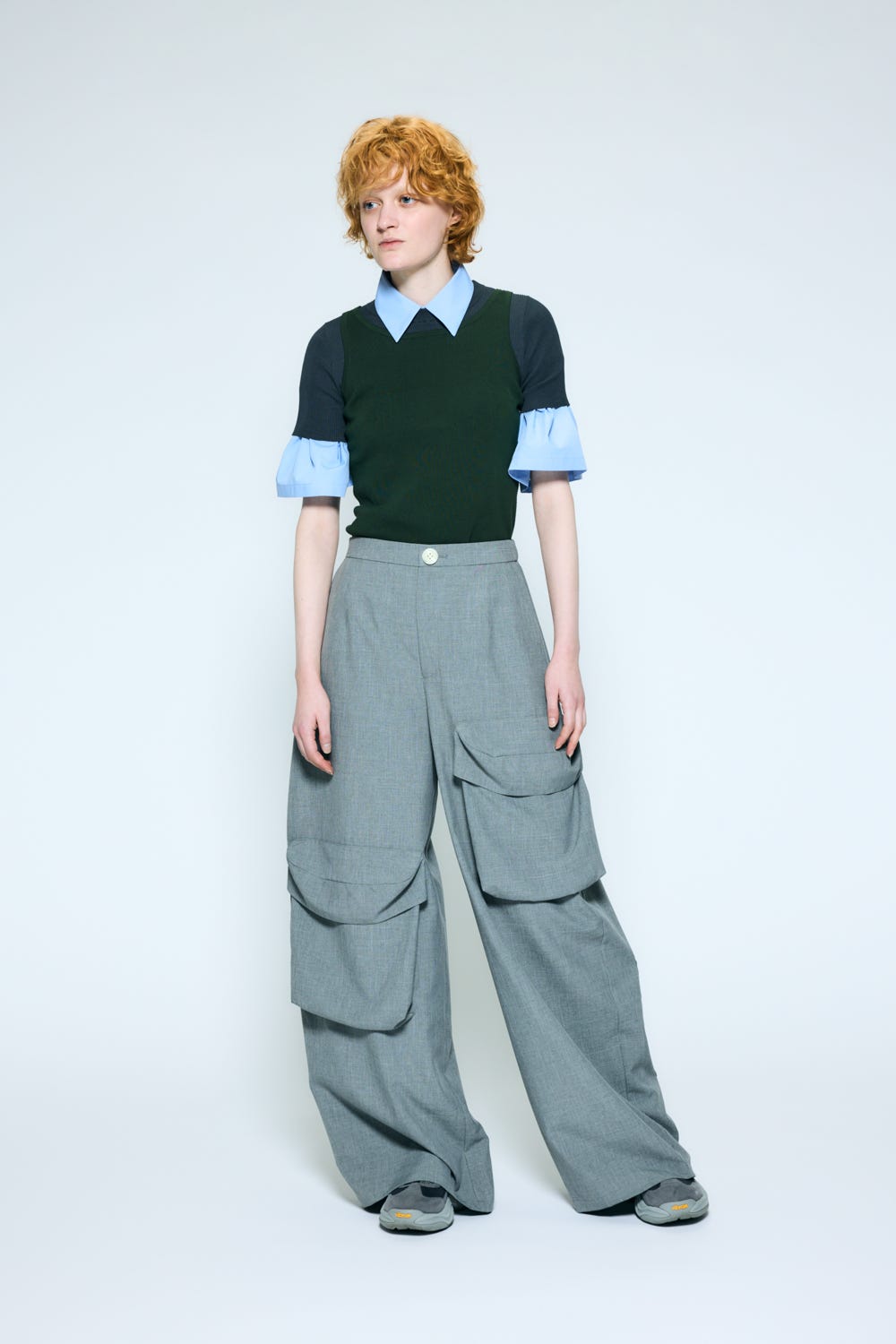 pebble pocket wide pants Wolf S