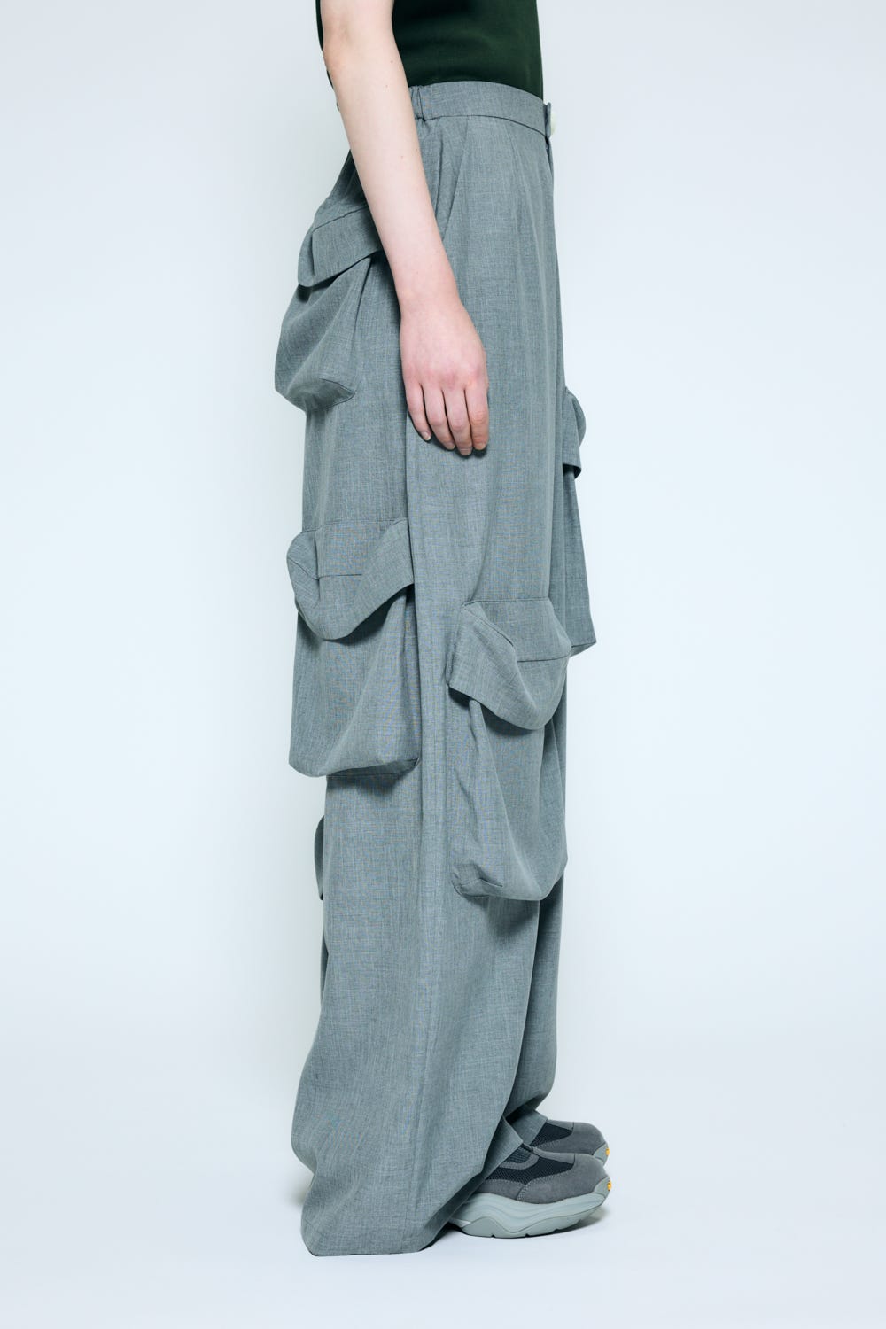 pebble pocket wide pants Wolf S