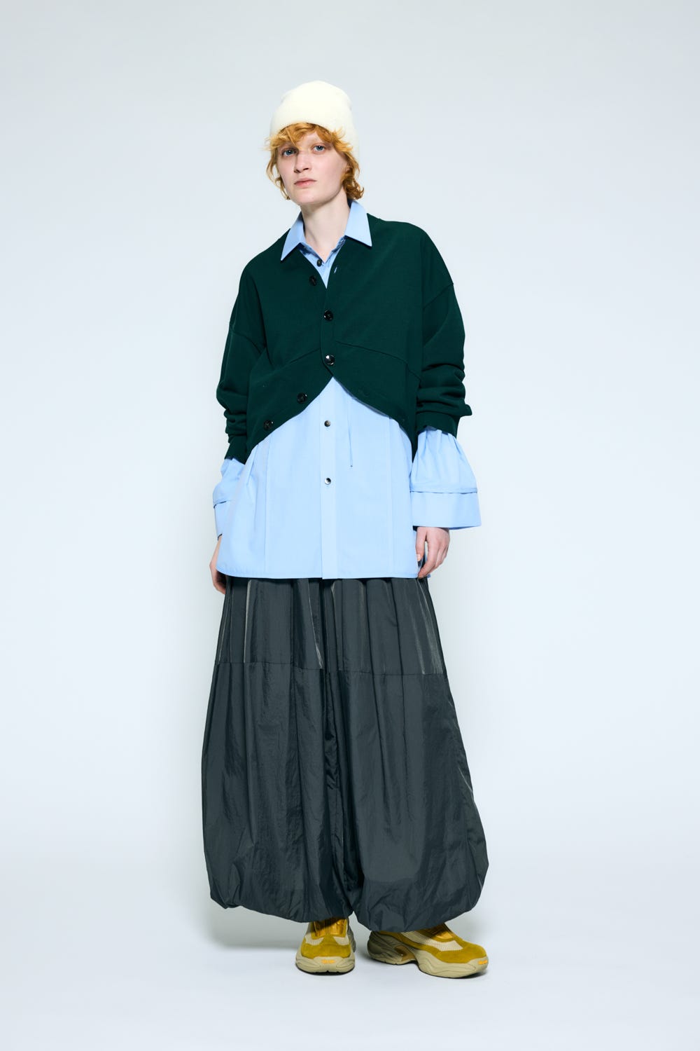 balloon skirt pants Cement S