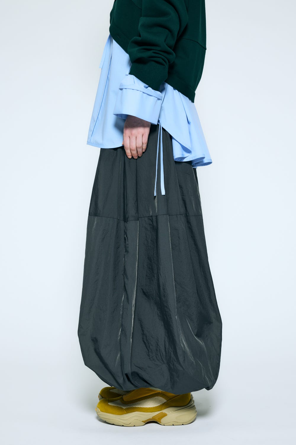 balloon skirt pants Cement S