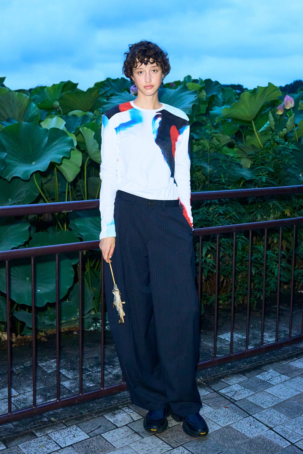 oval wide pants Space M