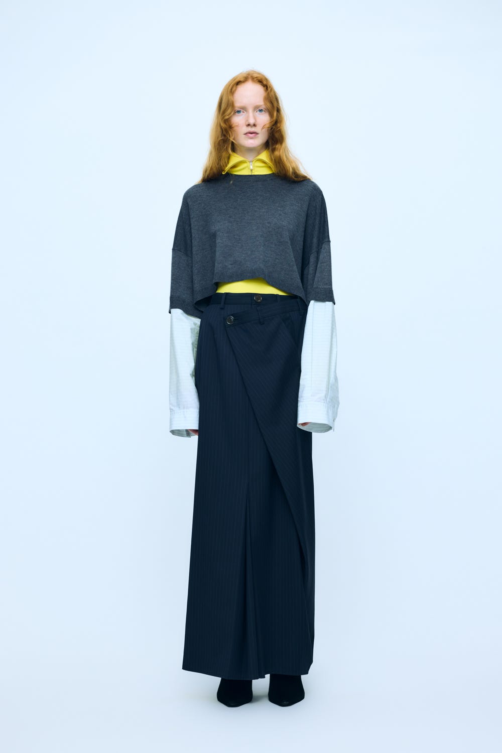 shard line skirt Space M