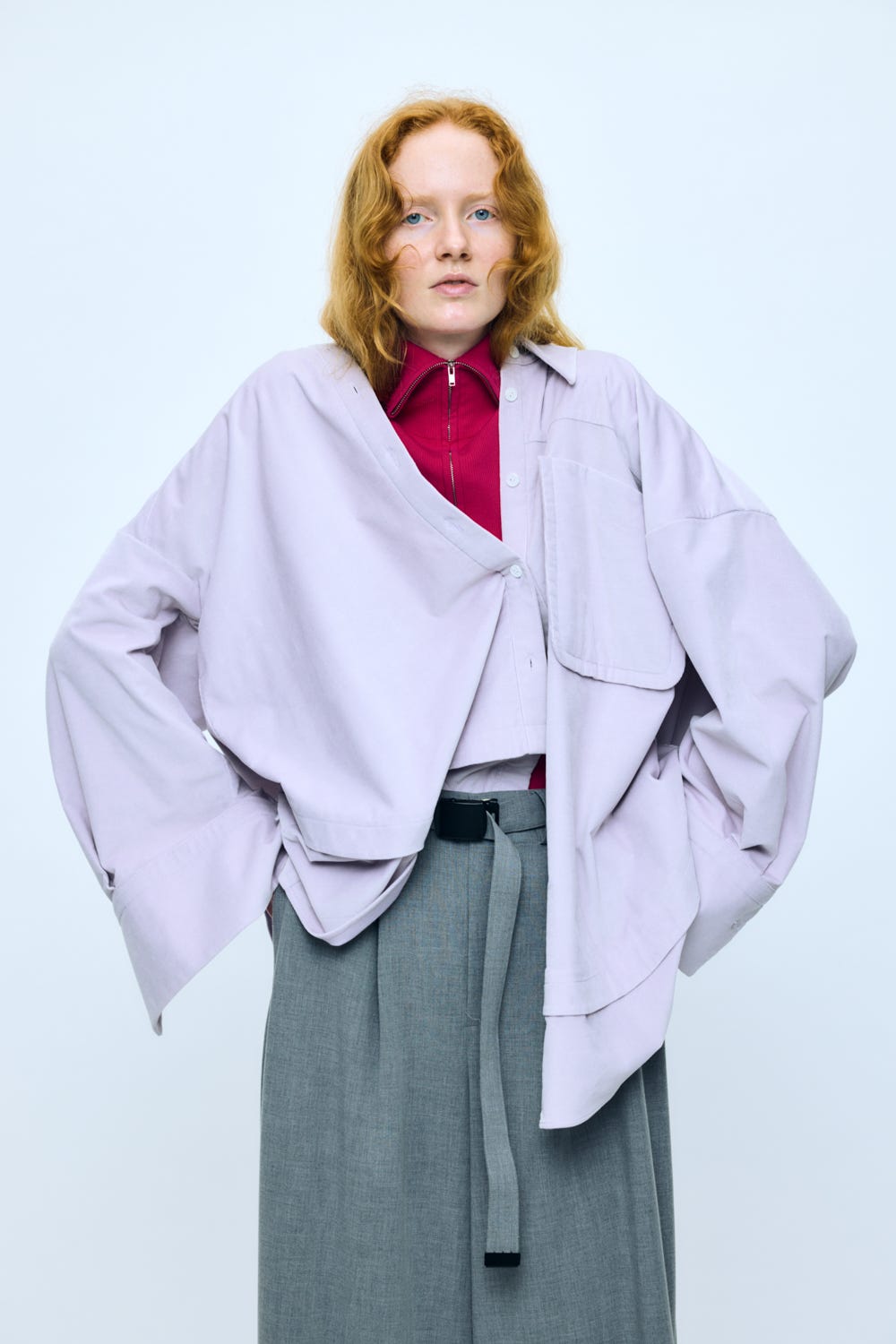 relax wide pants Wolf S