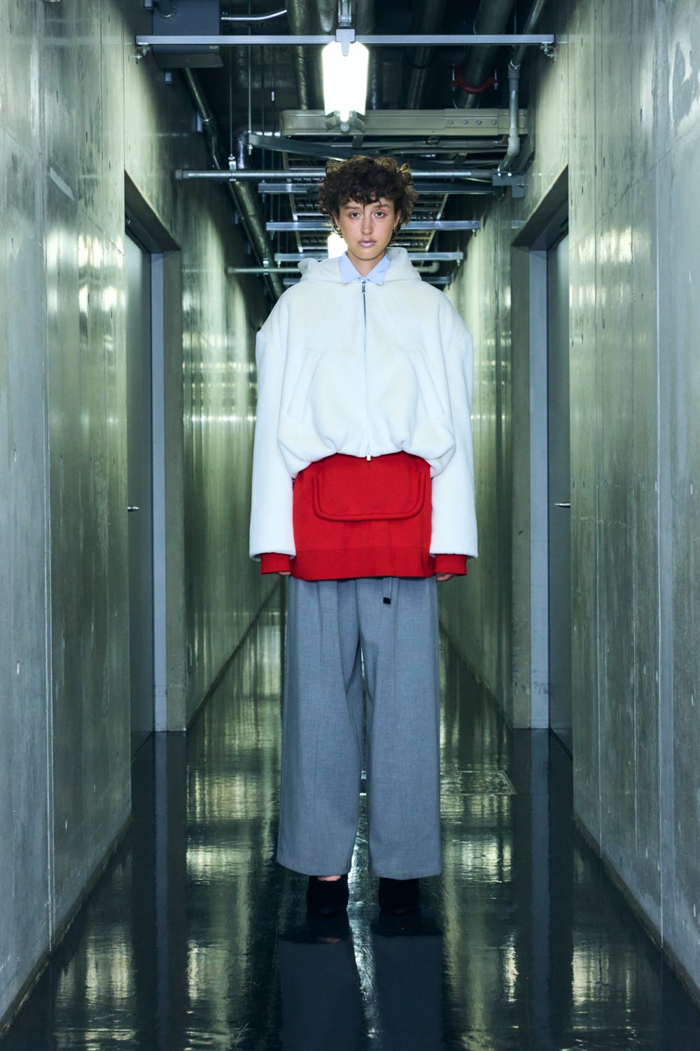 relax wide pants Wolf S