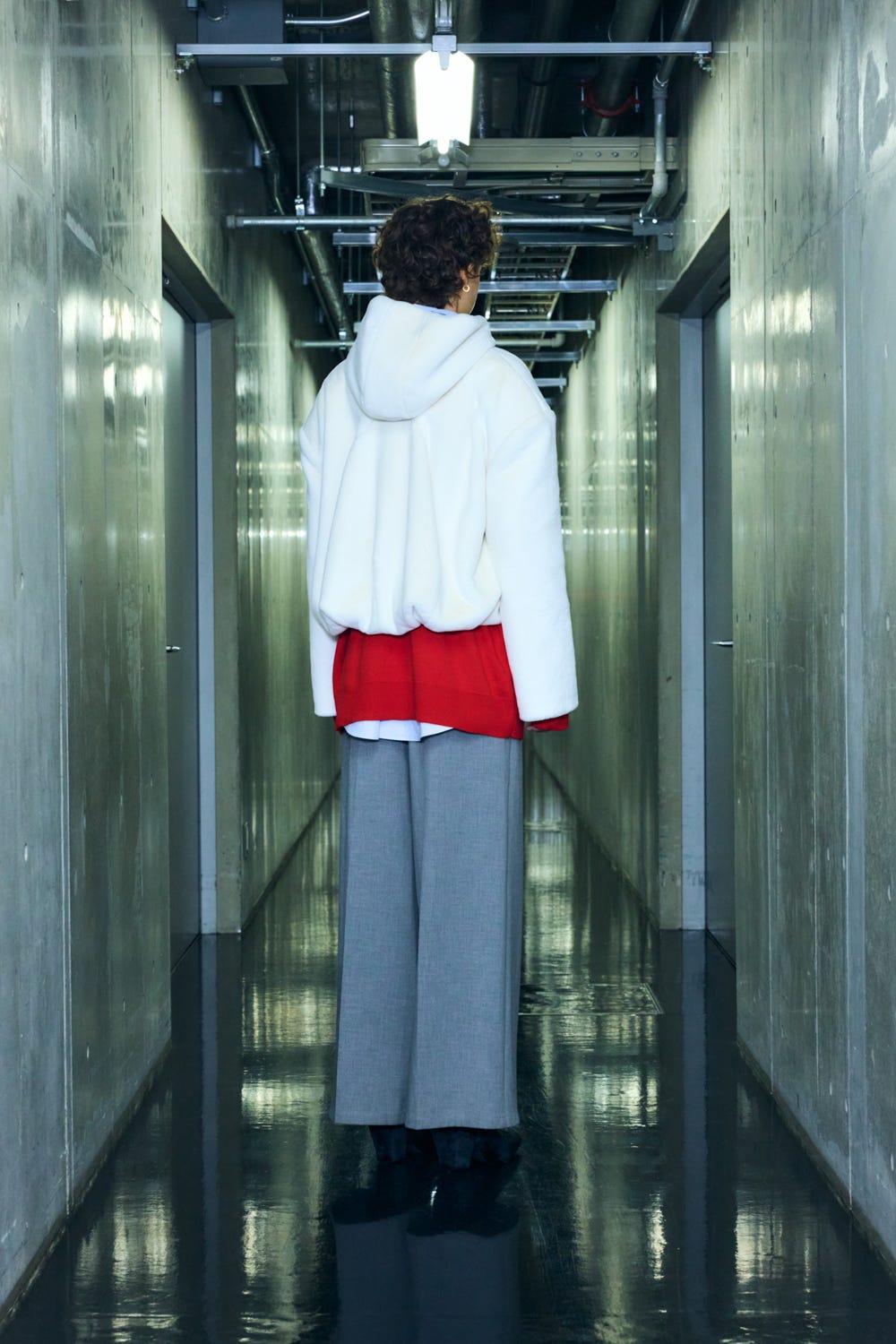 relax wide pants Wolf S
