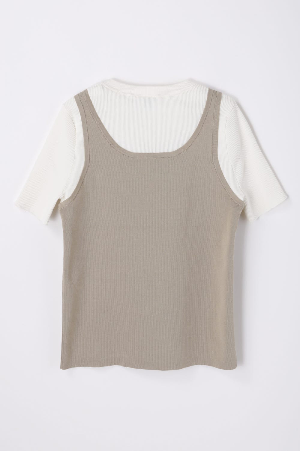layered t-shirt Sand M