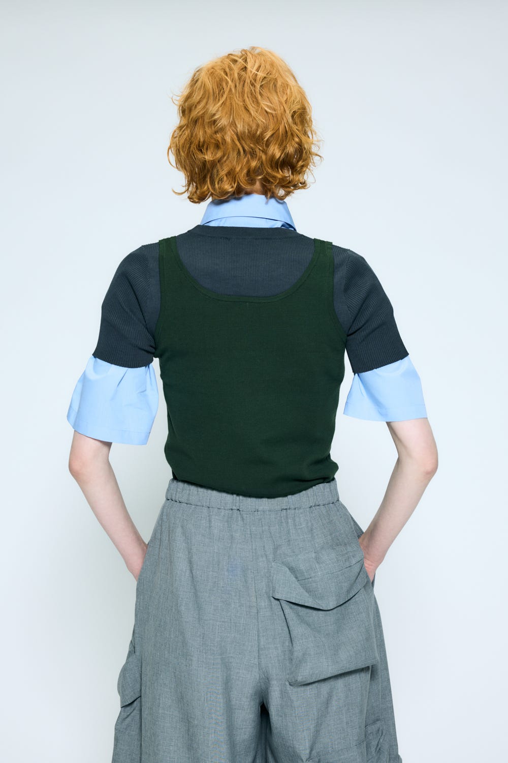 layered t-shirt Olive M