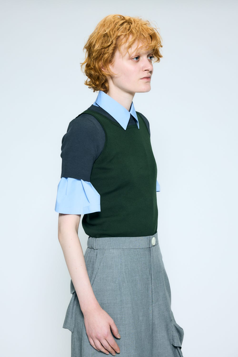 layered t-shirt Olive M