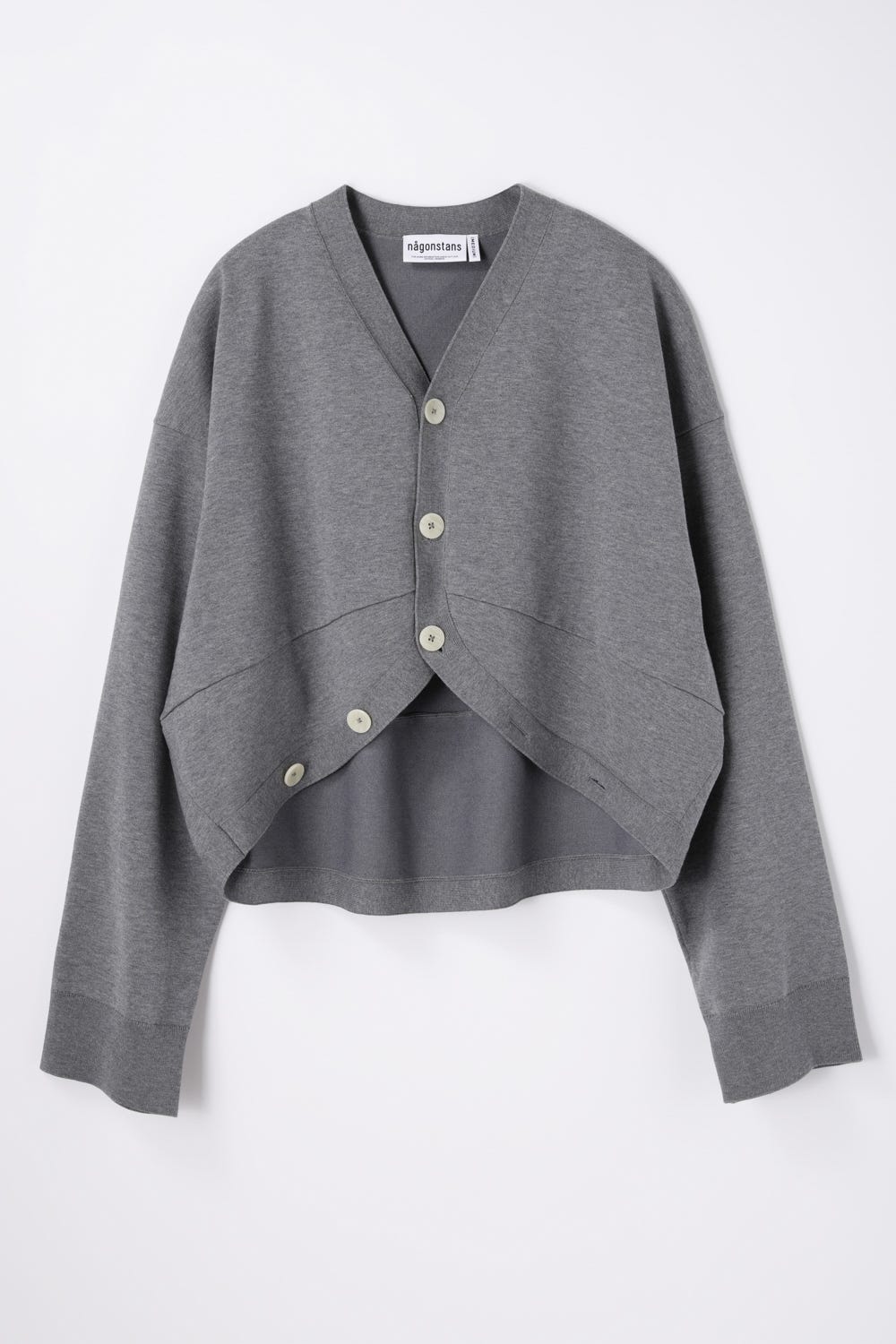 hem-design cardigan Stone M