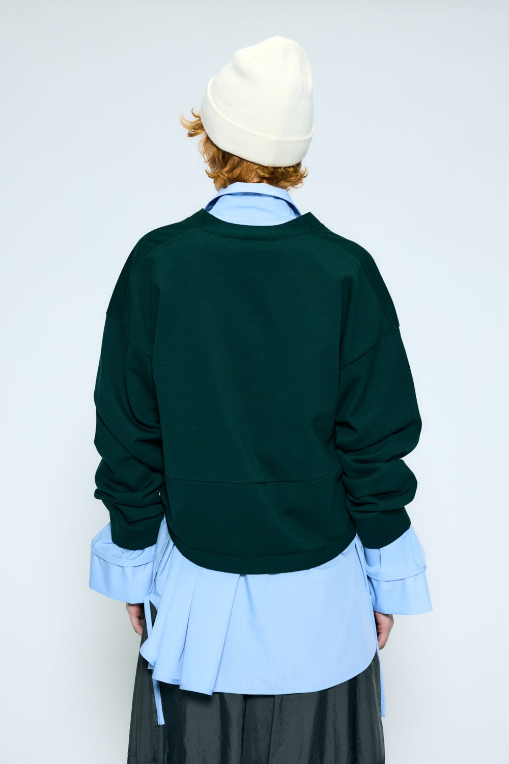 hem-design cardigan Kale M