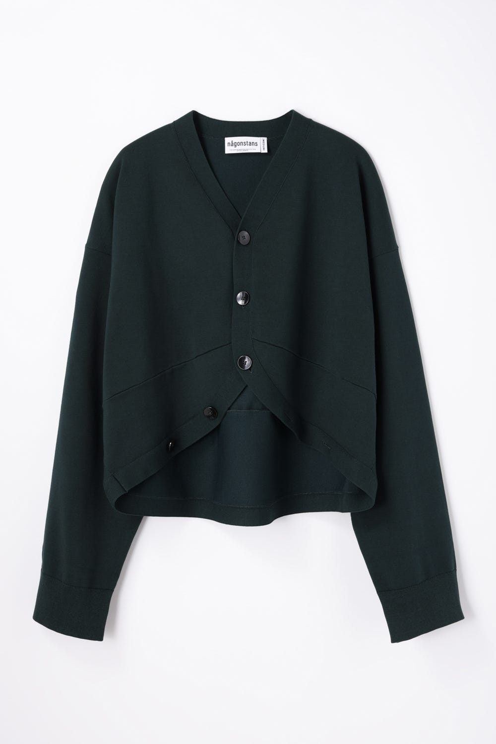 hem-design cardigan Kale M