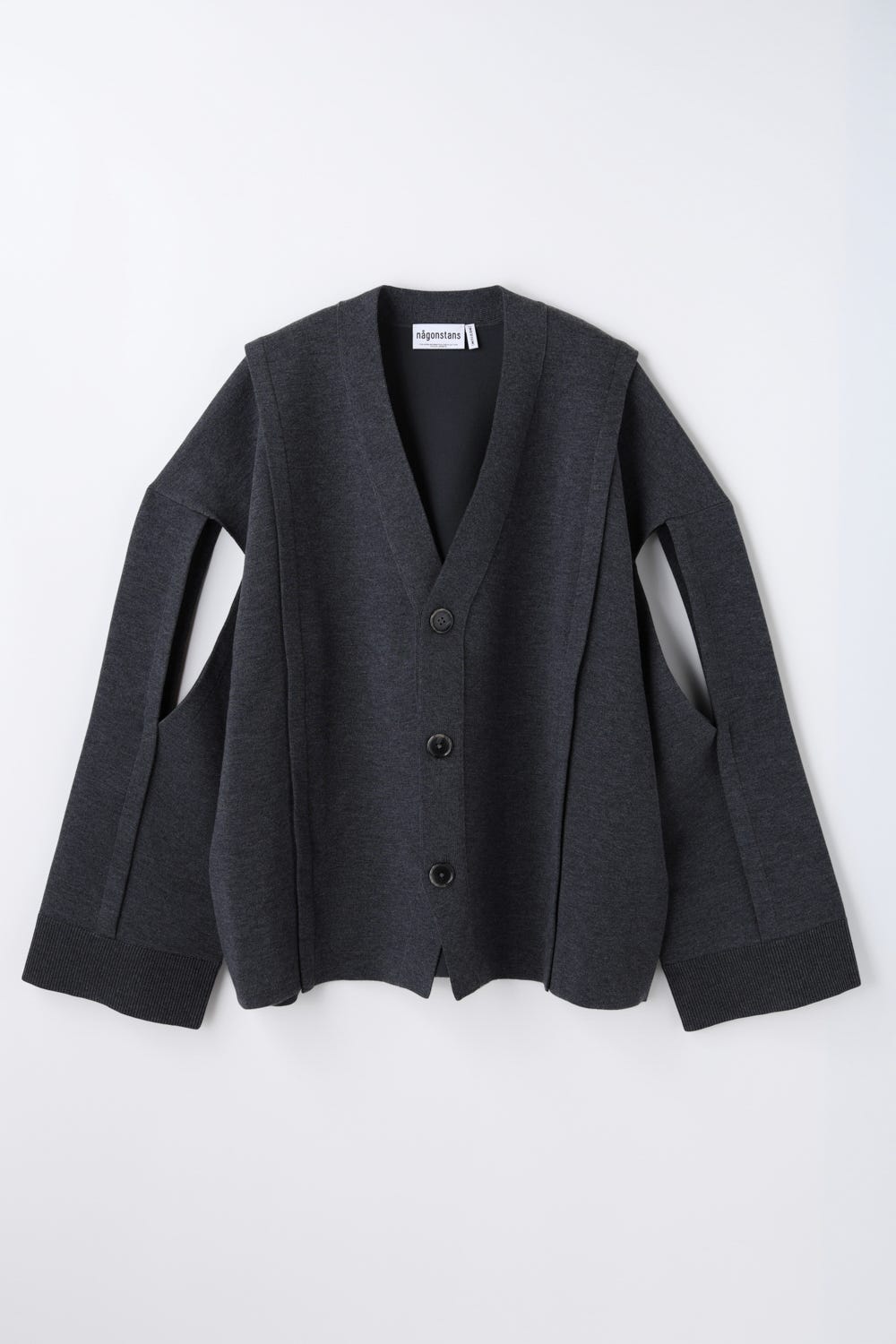 slit cardigan Stone M