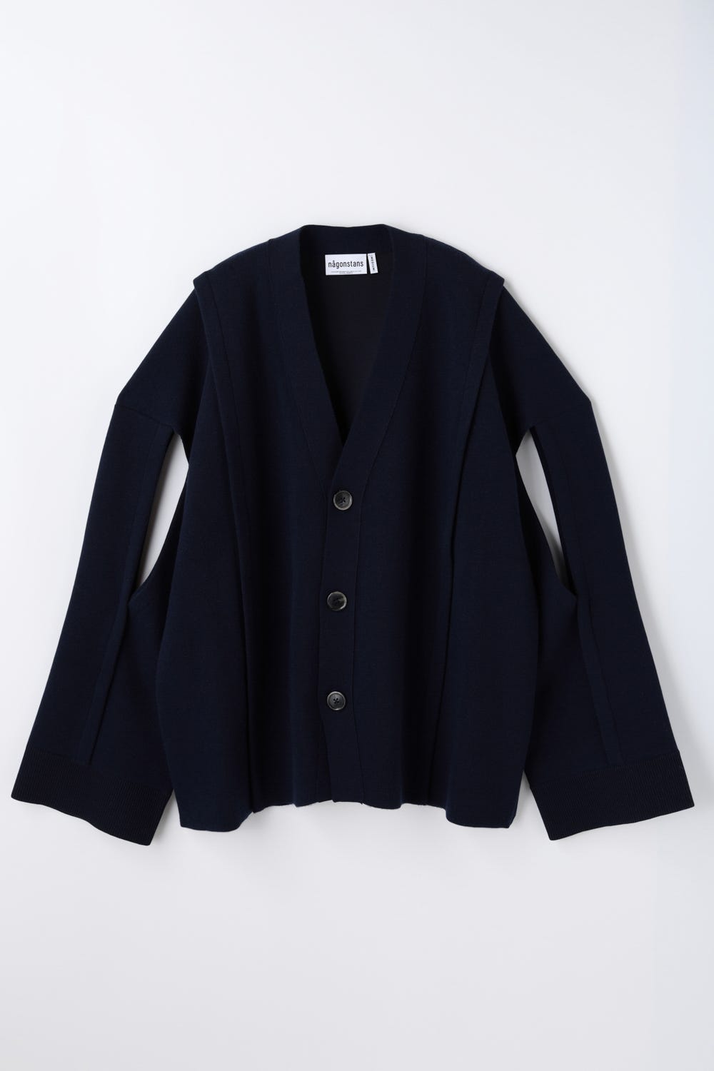 slit cardigan Space M